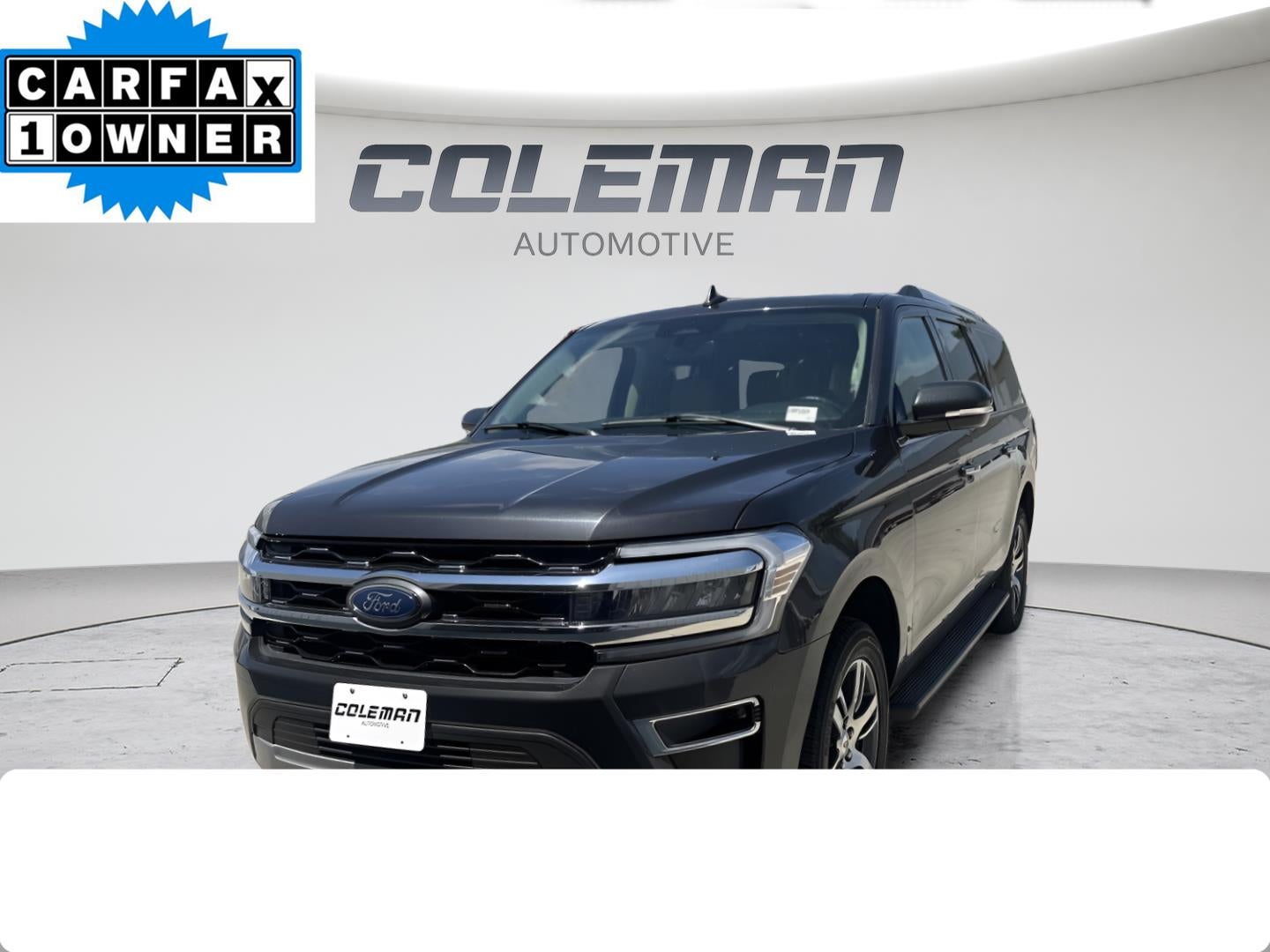 2024 Ford Expedition Max Limited in Black — front three-quarter view