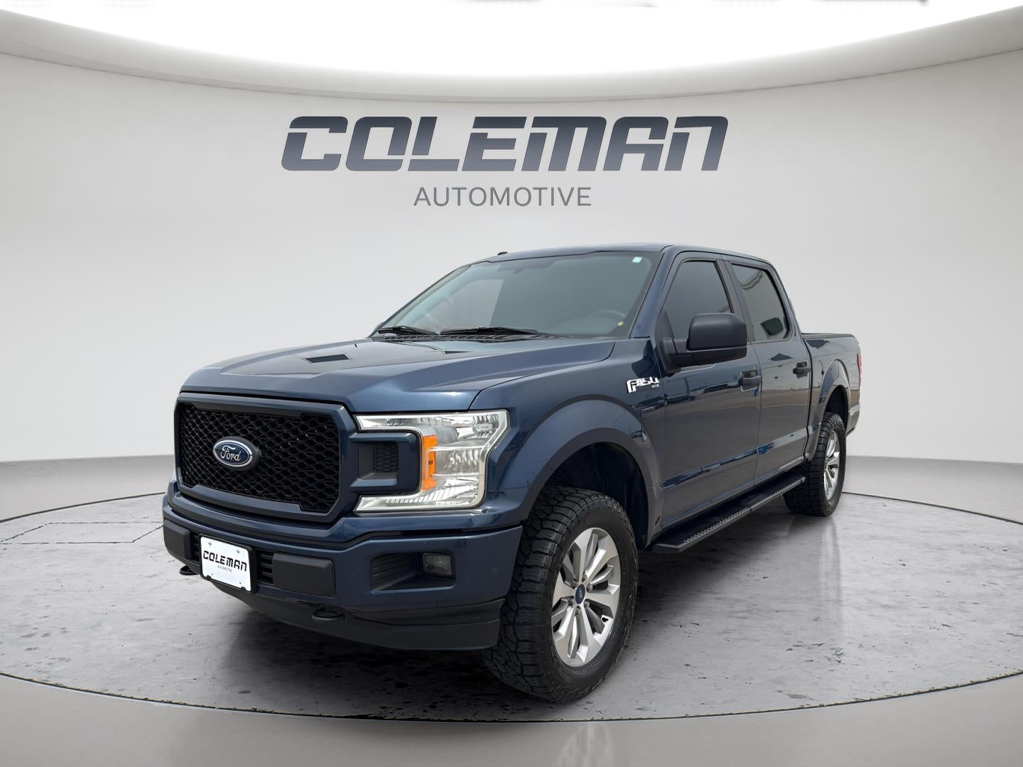 2018 Ford F-150 XL in Blue — front three-quarter view
