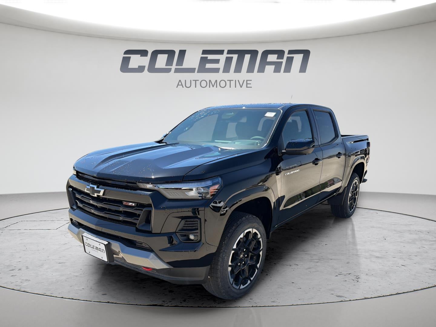2026 Chevrolet Colorado Z71 in Black — front three-quarter view