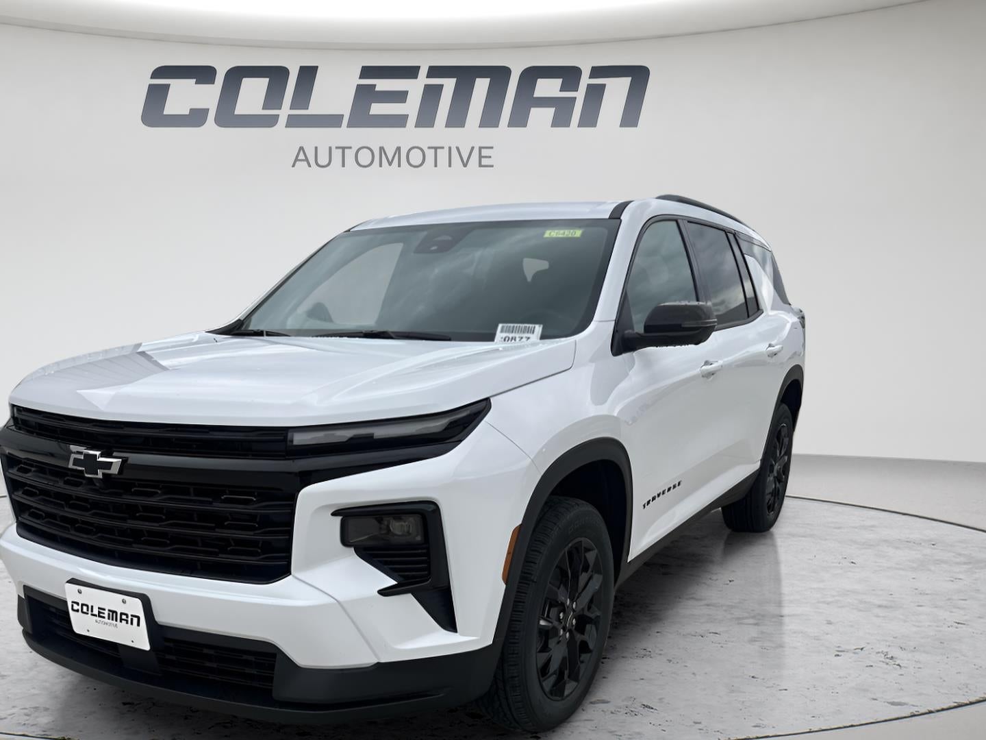 2026 Chevrolet Traverse LT in Summit White — front three-quarter view