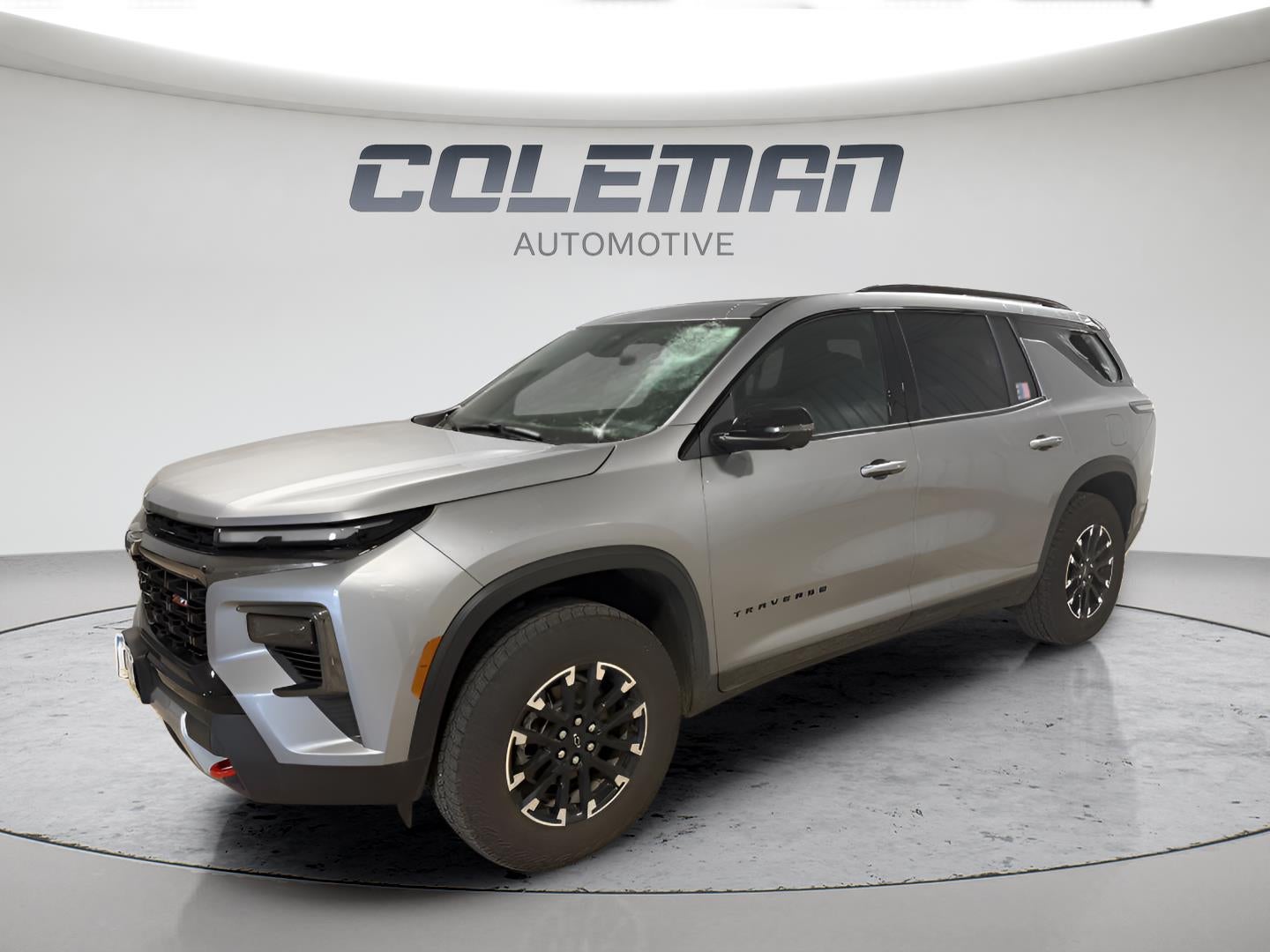2026 Chevrolet Traverse Z71 in Sterling Gray Metallic — front three-quarter view