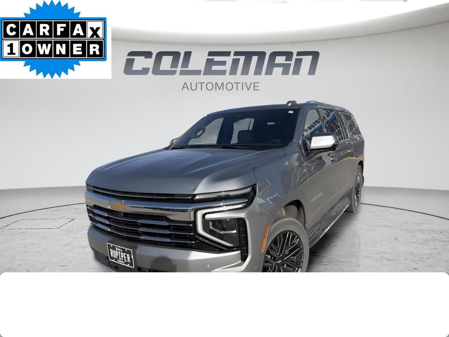 2025 Chevrolet Suburban LT in Sterling Gray Metallic — front three-quarter view