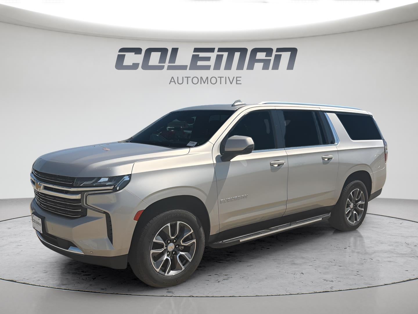 2024 Chevrolet Suburban LT in Empire Beige Metallic — front three-quarter view