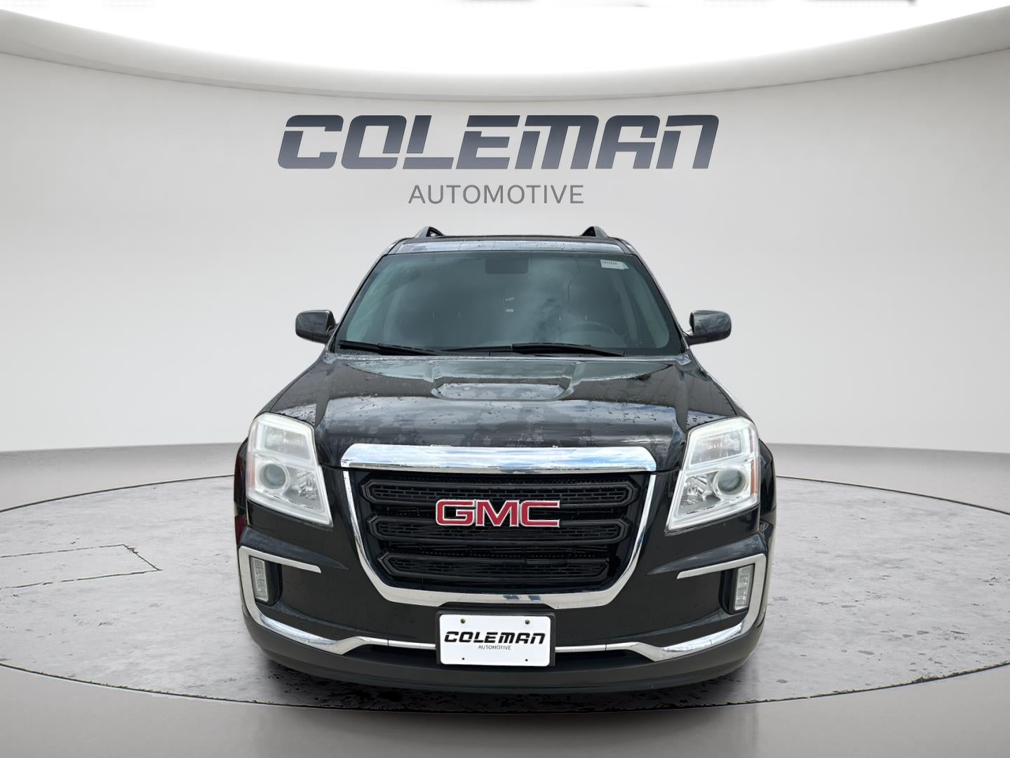 2017 GMC Terrain SLE in Ebony Twilight Metallic — front three-quarter view