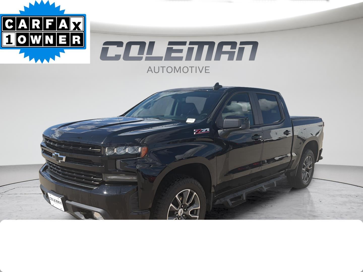 2019 Chevrolet Silverado 1500 RST in Black — front three-quarter view