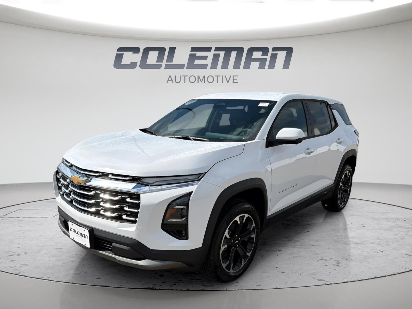 2026 Chevrolet Equinox LT in Summit White — front three-quarter view