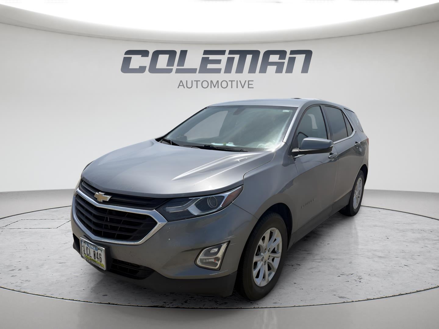 2018 Chevrolet Equinox LT in Satin Steel Metallic — front three-quarter view