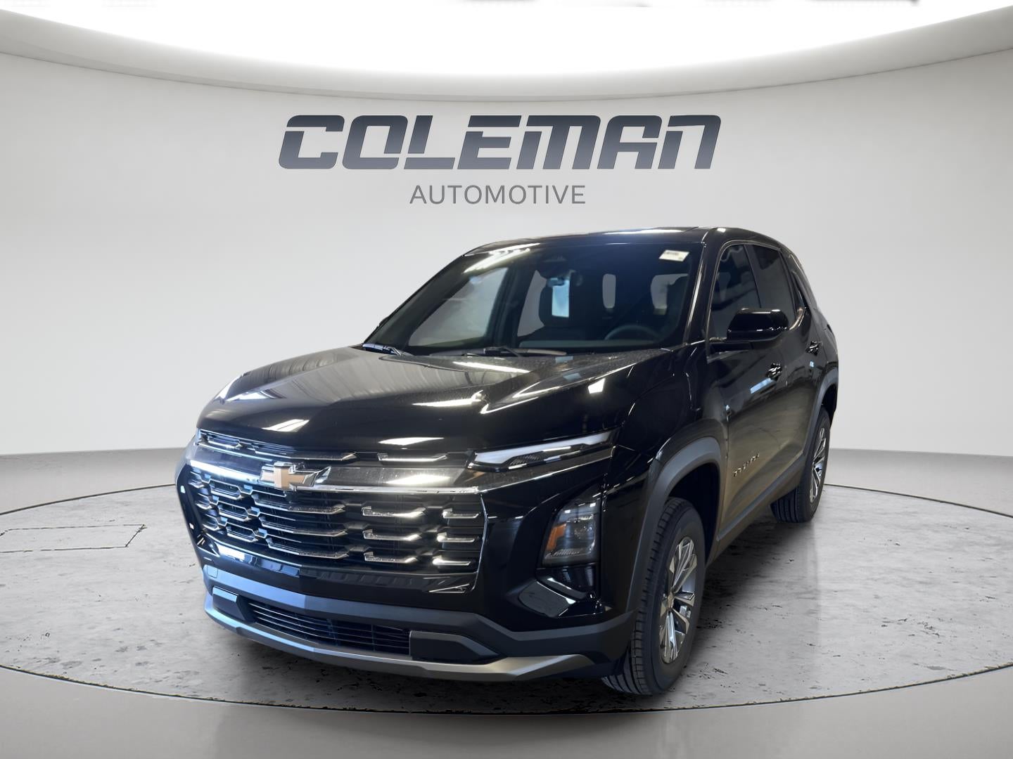 2027 Chevrolet Equinox AWD LT in Mosaic Black Metallic — front three-quarter view