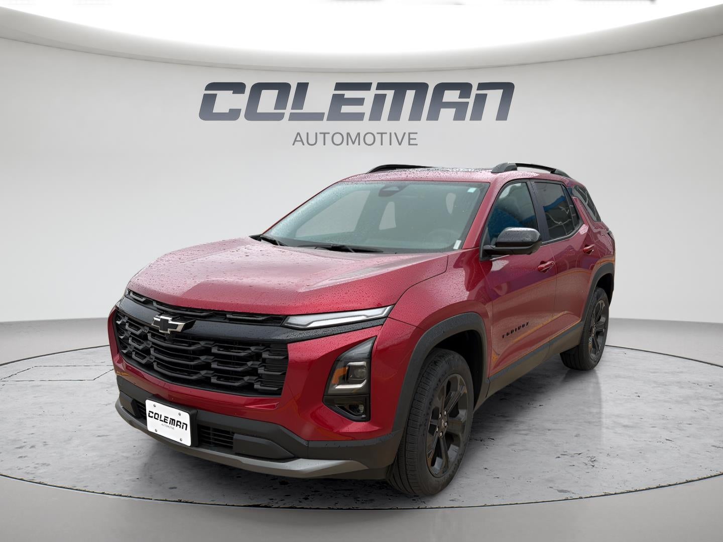 2026 Chevrolet Equinox LT in Radiant Red Tintcoat — front three-quarter view