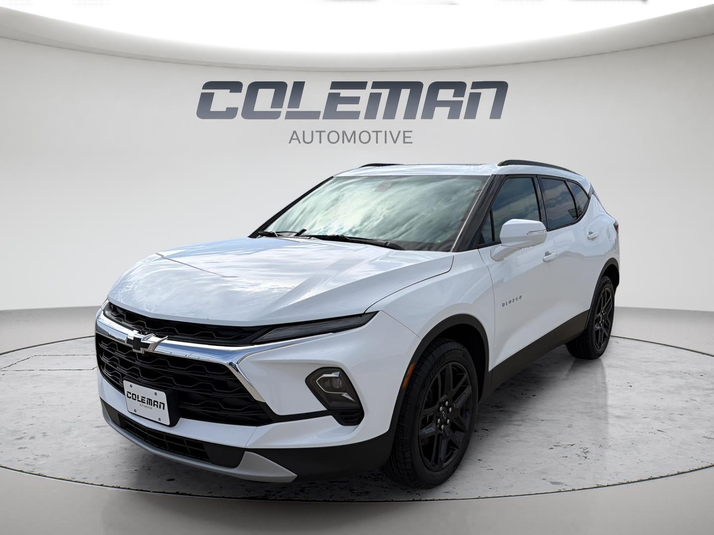 2026 Chevrolet Blazer 3LT in Summit White — front three-quarter view