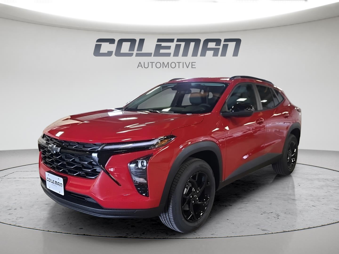2026 Chevrolet Trax LT in Apex Red — front three-quarter view