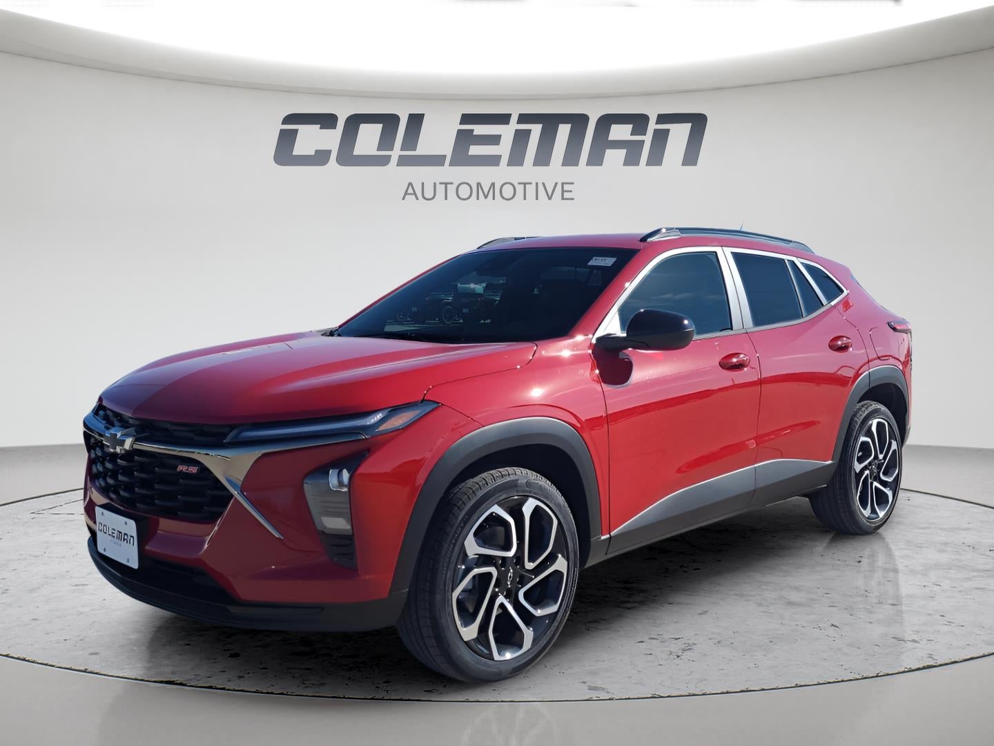 2026 Chevrolet Trax 2RS in Apex Red — front three-quarter view